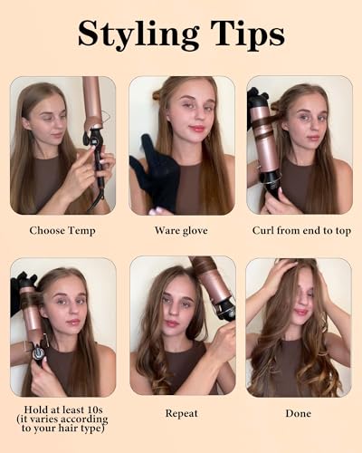 2 Inch Ceramic Curling Iron Wand with LCD Display