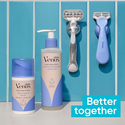 Gillette Venus Women's Razor Shaving Kit for Body & Pubic Hair, Sensitive Skin