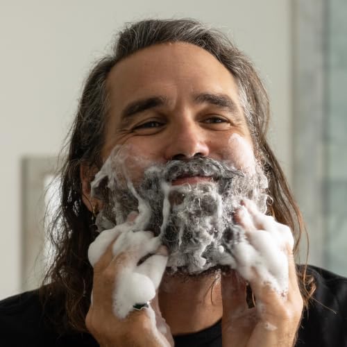 ZEUS Beard Shampoo Wash, Infused with Green Tea & Natural Ingredients to Cleanse and Soften Beard ? 8 oz. Made in USA ? Sandalwood