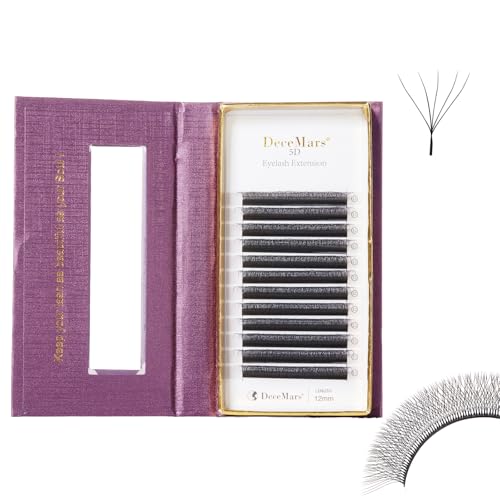 DeceMars 5D W Eyelash Extensions 0.07mm 14mm 1320 Fans