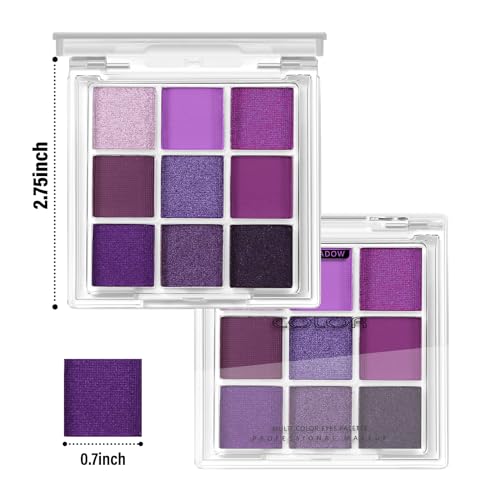 9 Color Eyeshadow Palette - Waterproof Shimmer & Matte