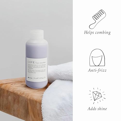 Davines LOVE Hair Smoother - Anti-Frizz Leave-In Cream, 5.07 oz