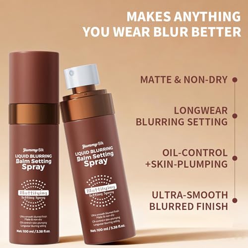 Liquid Blur Makeup Setting Spray for Workouts & Travel
