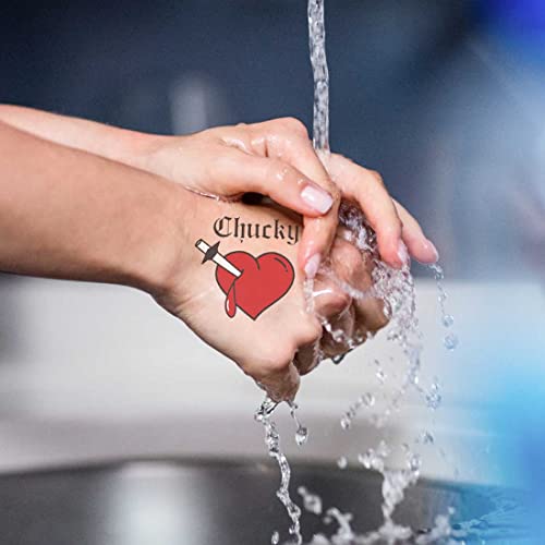 Heart Temporary Tattoos Waterproof Sticker 4 Sheets