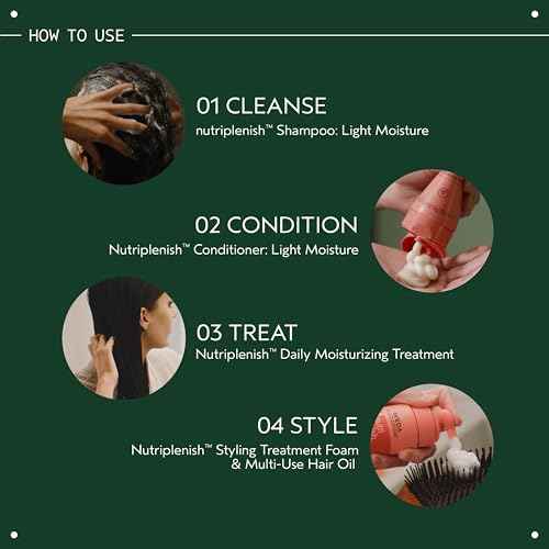 Aveda Nutriplenish Shampoo Light Moisture | Superfood Shampoo for Dry Hair | Organic Pomegranate Oil, Coconut Oil, Mango Butter | 94% Naturally Derived*