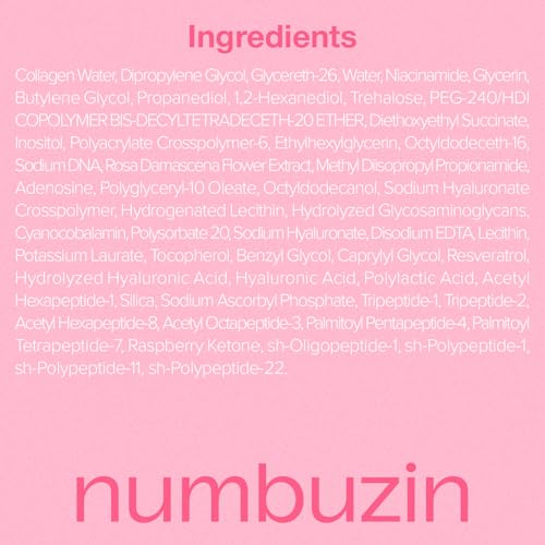 Numbuzin No.2 Rose PDRN Collagen Serum - Hydrating & Firming 30ml
