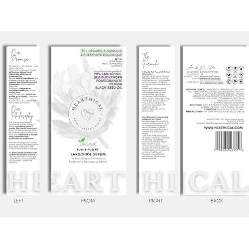 Organic Oil-Based Bakuchiol Serum For Face | 1oz Natural Retinol Alternative for Glowing Skin | Brightening Serum For Face | 99% Pure Bakuchiol Oil with Jojoba & Sea Buckthorn | Made In USA