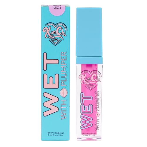 KimChiChic Wet Gloss Lip Plumper - Miami Pink, 5.6ml