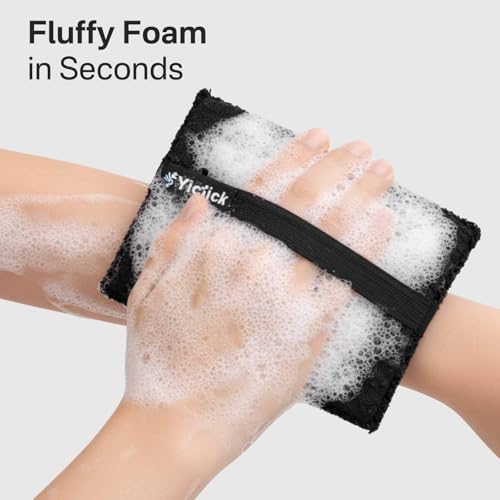 Yiclick Exfoliating Body Scrubber 2-Pack with Handle