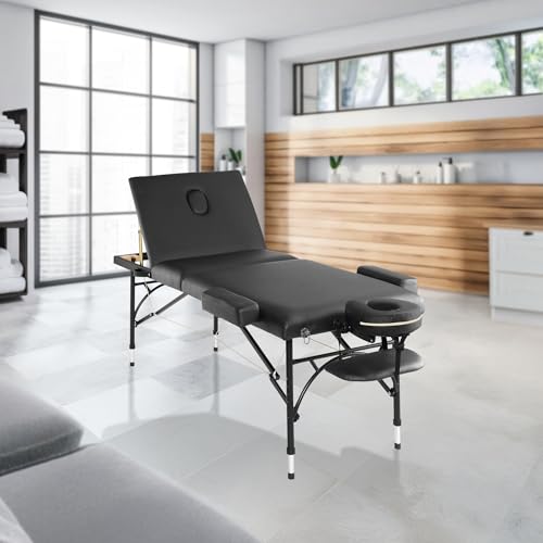 Saloniture Professional Massage Table Portable Tri-Fold 450lb