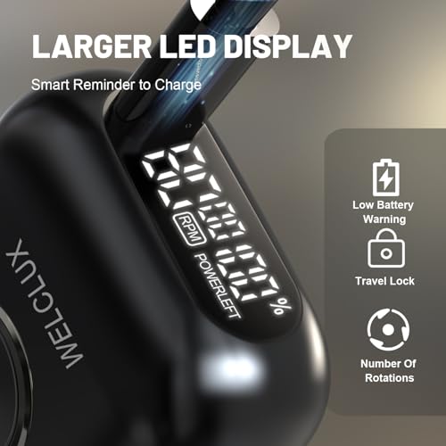Electric Foil Shavers for Men: Mini Electric Razor with 4 Floating Blades & Big LED Display - Foil Shaver for Men with 2 Gears Adjustable - Face Shaver with IPX7 Waterproof