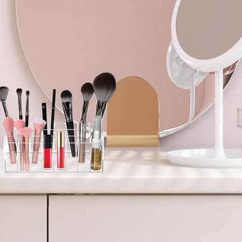 Lipstick Organizer 24 Slot Lipstick Holder Display Rack Small Clear Plastic Compact Lip Gloss Perfume Sample Mascara Holder