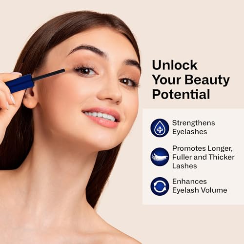 Eyelash Growth Serum: Eyelash Serum to Grow Lashes in 4 Weeks, for Longer & Fuller Eyelashes, 3ML