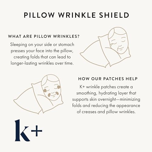 K+ Wrinkle Patches for Marionette Lines & Smile Lines - 60 Count