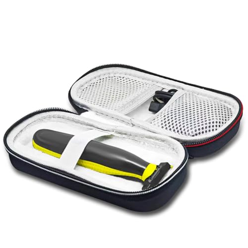 LinMei Hard Travel Case for Electric Trimmer & Shaver Compatible with Philips Norelco OneBlade QP2520, QP2530, QP2620, QP2630 - Waterproof, Durable and Compact Organizer