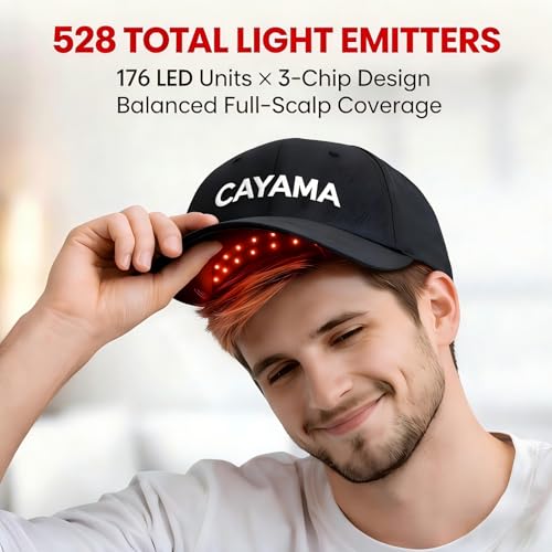 CAYAMA Red Light Hair Growth Cap - 528 LED Emitters