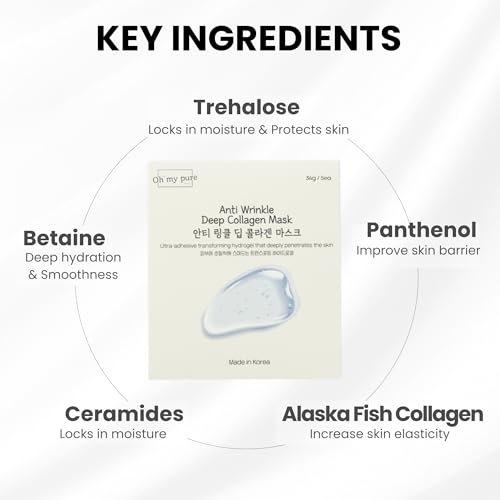 Hydrogel Collagen Korean Face Mask Luxury Skin Care 2 EA (AntiWrinkle)