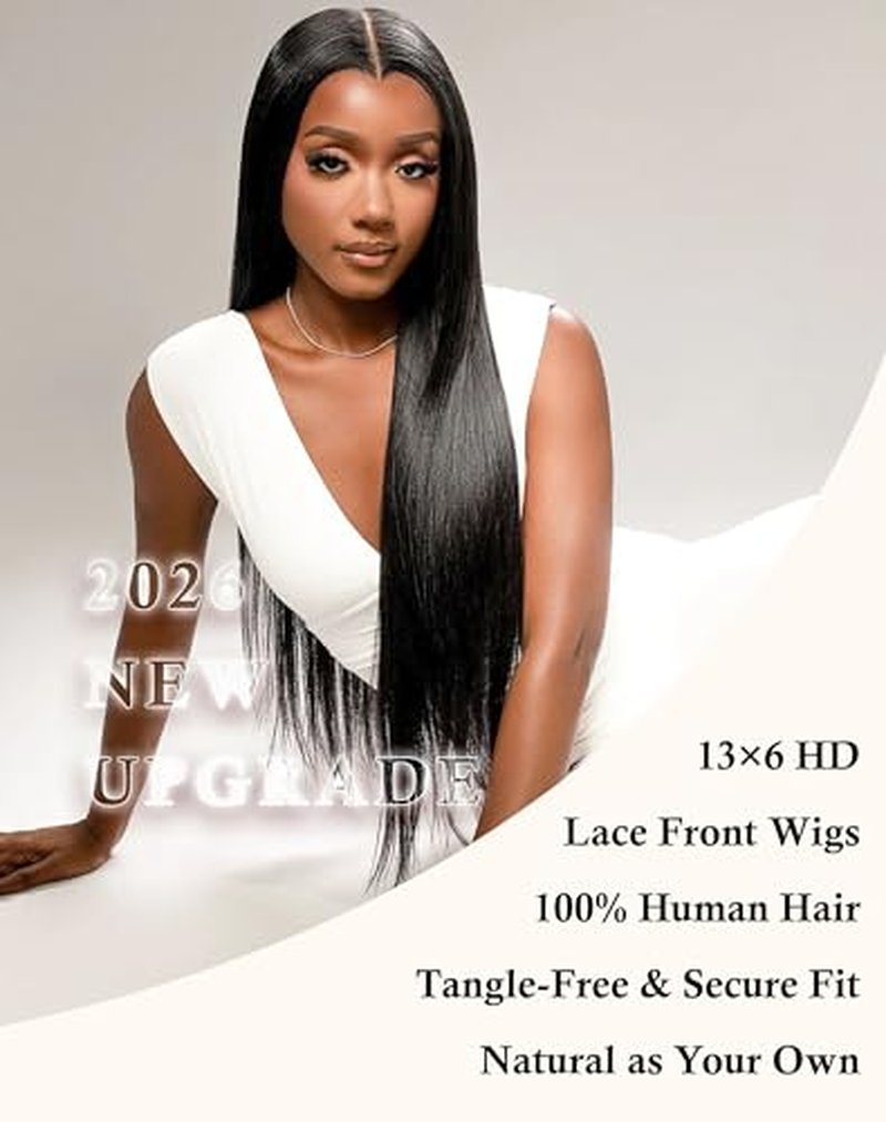 13x6 HD Lace Front Wig 30 Inch Straight Human Hair