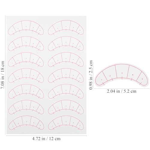 Lurrose Eyelash Extension Patches 5-Point Positioning Pads