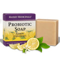 Massey's CF 100% Natural Probiotic Soap Bar - Elevate Your Skincare Routine with Potent Tea Tree and Refreshing Lemon Essence - Pure Citrus Bliss 4oz