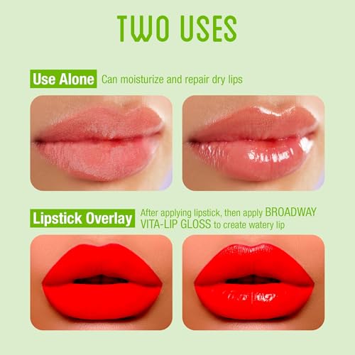 Ruby Kisses Broadway Vita-Lip Gloss - Mint, 6 Pack