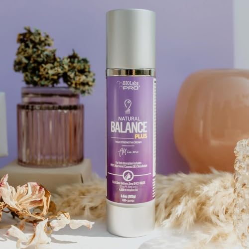 BIOLABS PRO Bioidentical Combination Cream - Maximum Strength Blend - Luxury Bottle, Precision Pump - 3.6oz