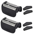 Shaver Replacement Head Compatible with Remington Foil Shaver PF7400, PF7500, and PF7600 Models (Black(2PCS))