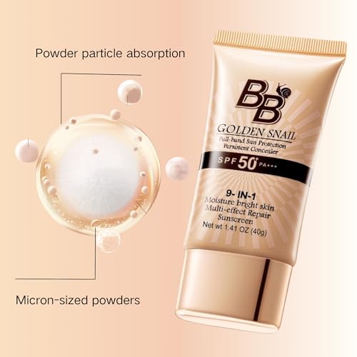 BB Cream SPF 50 Foundation Moisturizer - 9 in 1 Tinted