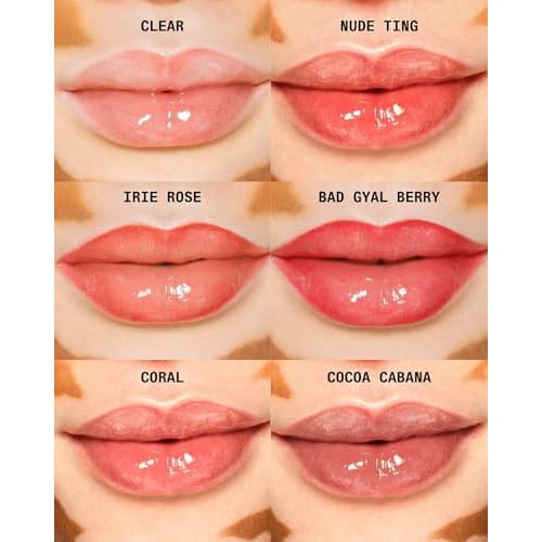 Cay Skin Isle Lip Balm SPF 30 ? High Shine, Hydrating + Sheer Lip Gloss in Vanilla Brown Sugar Flavor ? Formulated with Natural Ingredients for All Skin Tones ? 3-Pack, Coral, 1.05 oz