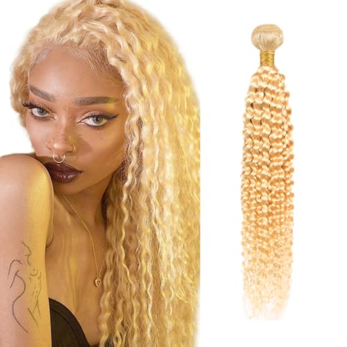 613 Blonde Water Wave Human Hair Bundle 22 Inch