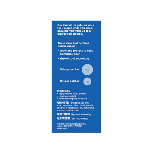 PanOxyl PM Overnight Spot Patches, 40 Count Hydrocolloid