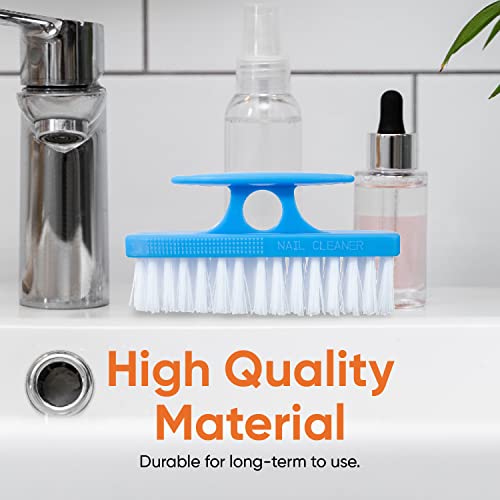 Durable Nail Brush Cleaner with Handle - Multi-Purpose Scrubber for Toes and Fingernails