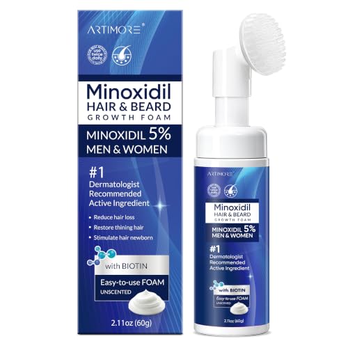 Artimore 5% Minoxidil Foam for Hair Growth Men & Women - 1 Pack