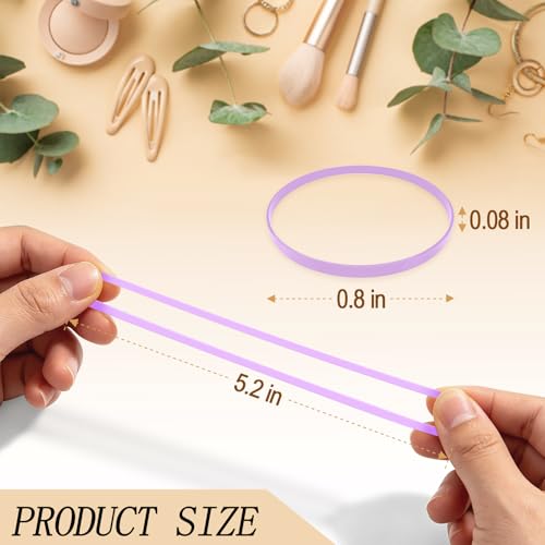 KANPRINCESS 1000pcs Mini Hair Rubber Bands - Soft Elastic Ties for Kids & Adults