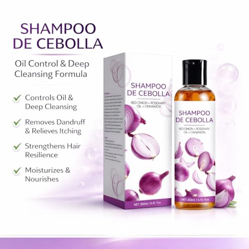 Onion Rosemary Shampoo for Hair Loss & Scalp Care