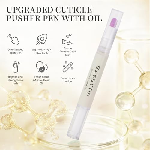 Ceramic Cuticle Pusher & Oil Pen 2ml - Nail Care Tool