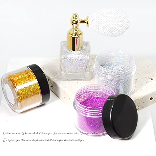 Body Glitter Spray - Silver Gold Pink Shimmer Powder with Bottle