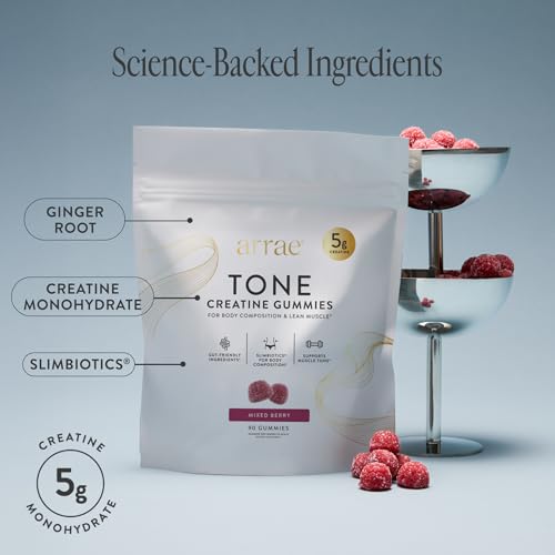 Arrae Tone Gummies - 5g Creatine for Women - Lean Muscle & Recovery