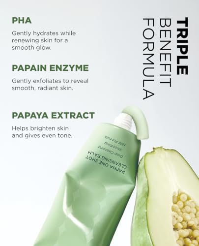 EITHER& PAPHA One-Shot Cleansing Balm - Korean Makeup Remover & Blackhead Cleanser