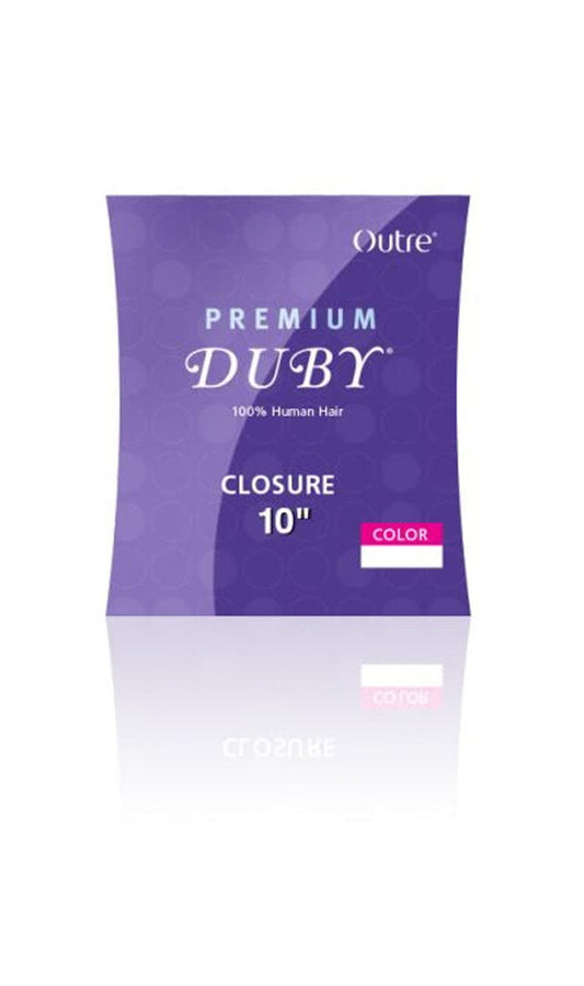 OUTRE PREMIUM DUBY 100% HUMAN HAIR HH DUBY CLOSURE 10 INCH (1B)