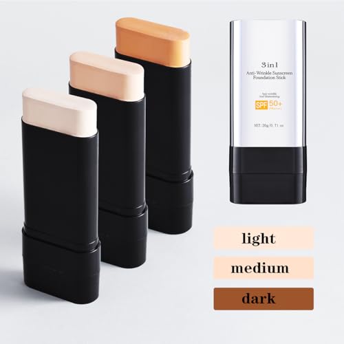 SPF 50+ Foundation Stick with Sunscreen | Anti-Wrinkle, Matte