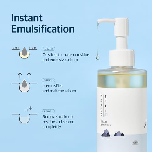 ROUND LAB 1025 Dokdo Cleansing Oil 200ml / Alcohol-Free, Blackhead Removal, Oil Cleansing