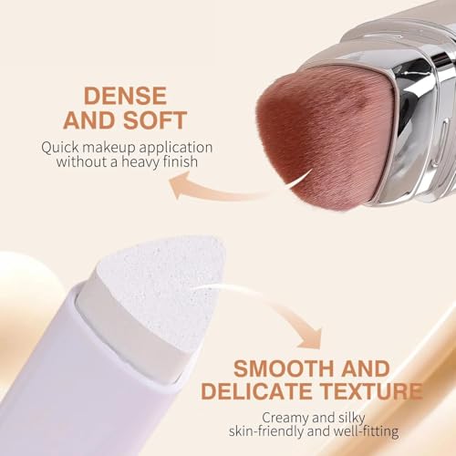Glo7 Foundation Stick with Blending Brush - Color Changing & Hydrating