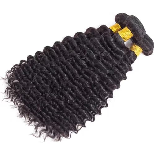 Brazilian Deep Wave Human Hair Bundles 16-20 Inch 3pc