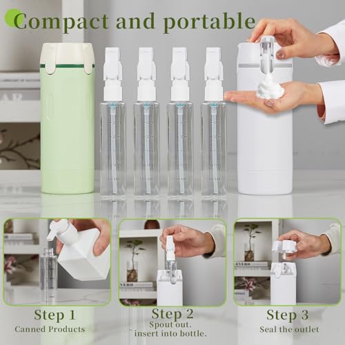 4-in-1 Travel Dispenser Bottle – Leak Proof Refillable