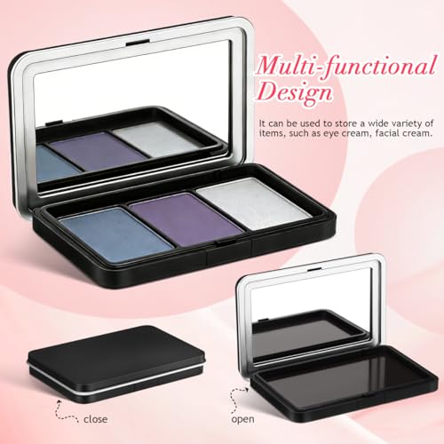 Empty Eyeshadow Palette with Mirror – 2Pc Travel Makeup Box