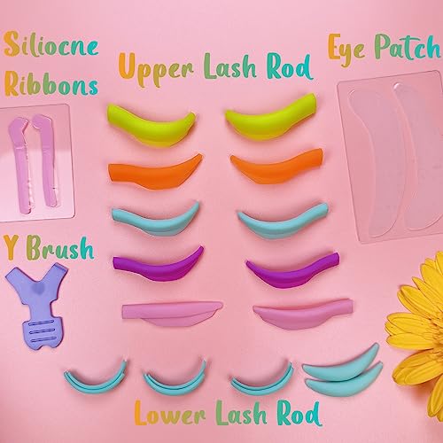 Eyelash Lift Shields Kit 9-Size Silicone Pads Glueless Lami