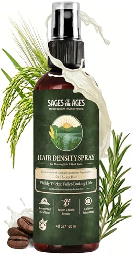 Fermented Rice Water Hair Growth Spray with Rosemary & Biotin - 4oz