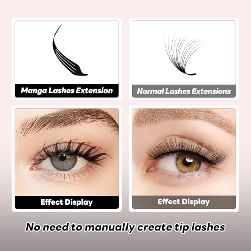 Arison Anime Lashes Premade Fans Russian Volume Natural Cat Eye