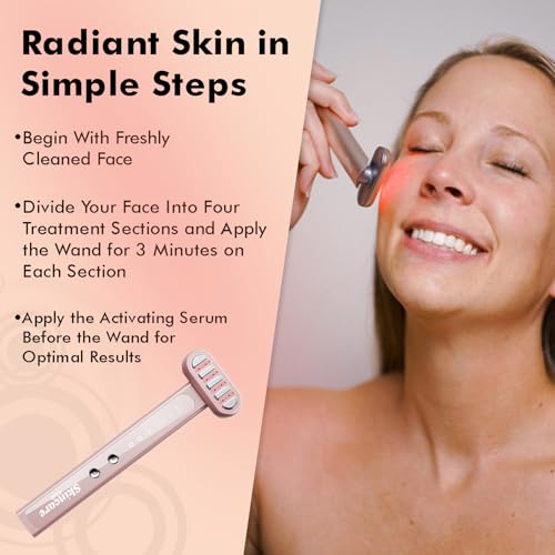 Skincare Club 4-in-1 Red Light Therapy Facial Wand